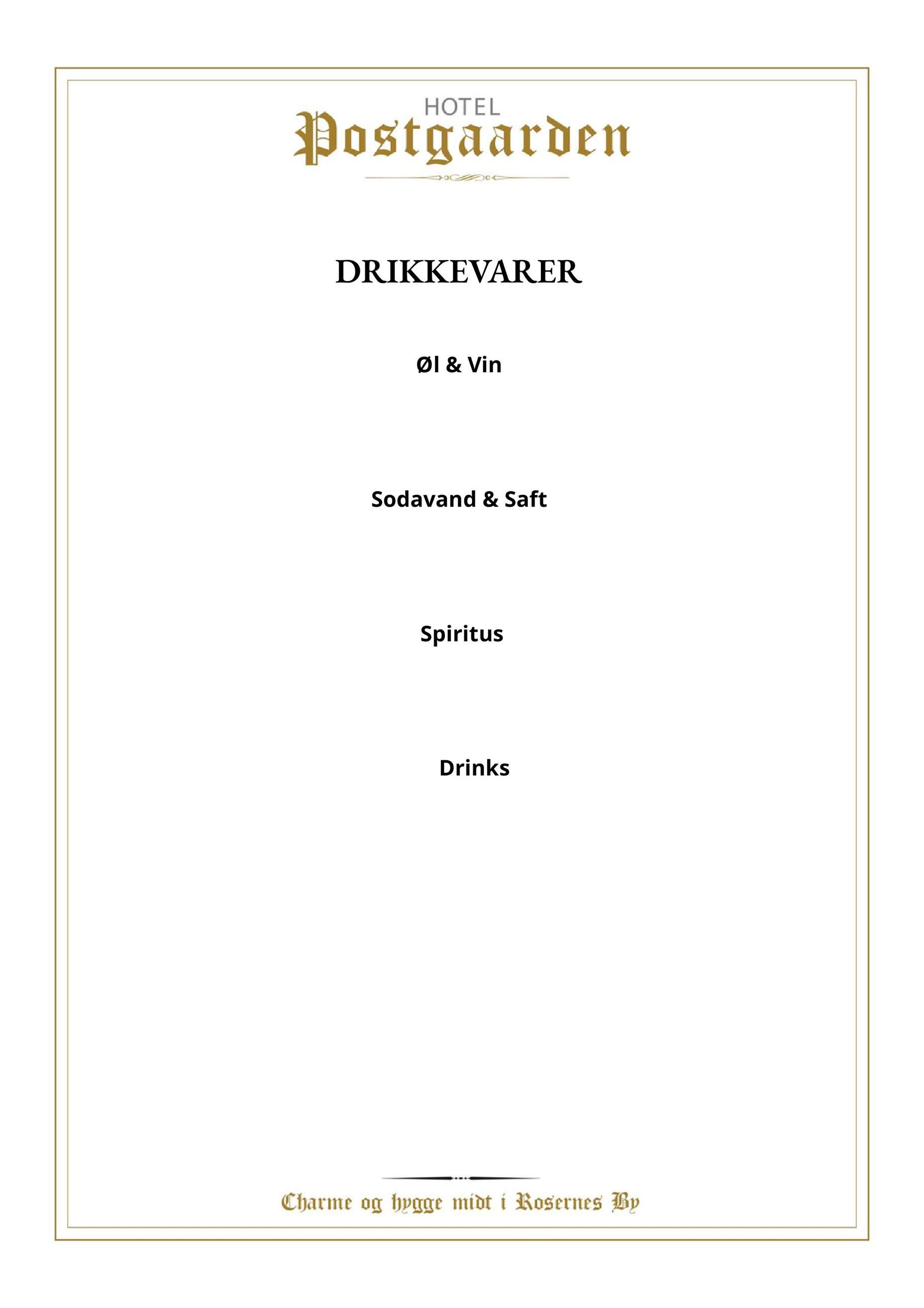 hotel postgaarden aften - drikkevarer kort 2025.pdf-images-0